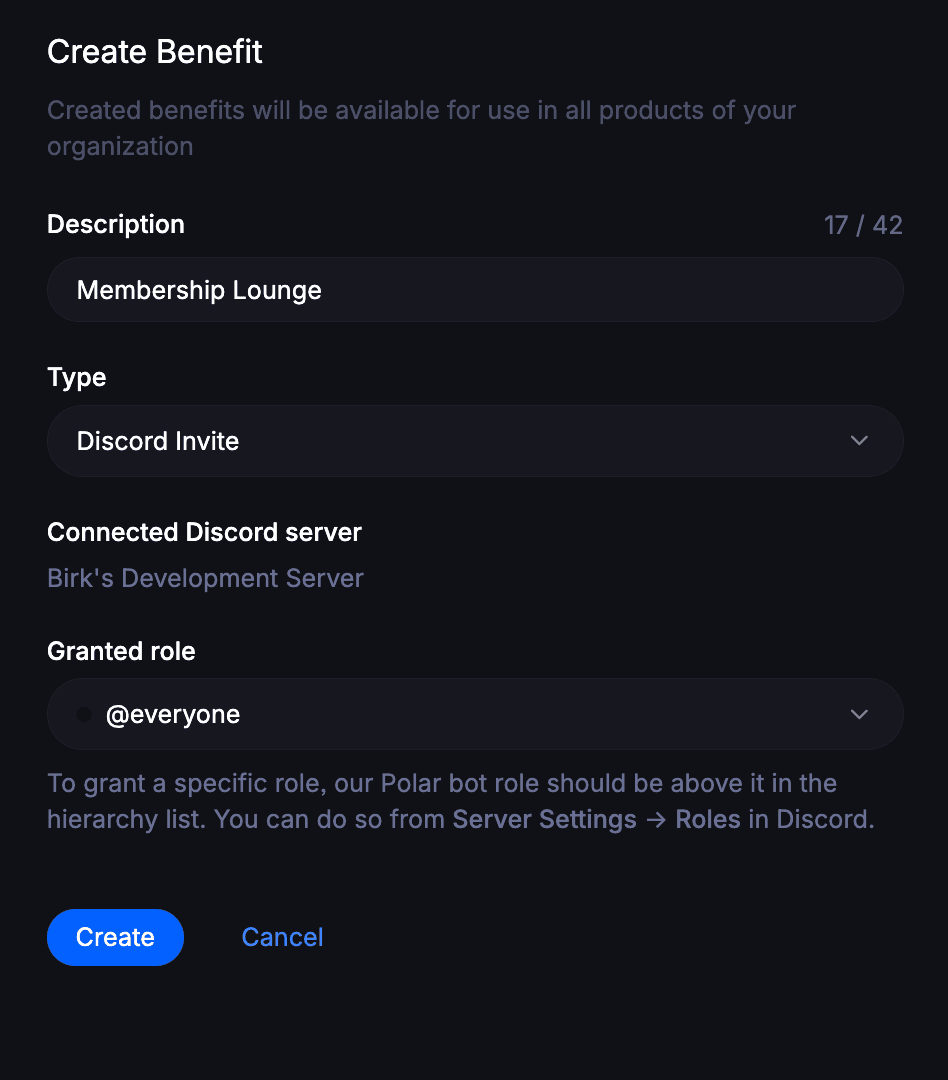 Discord Benefit - Customize Roles